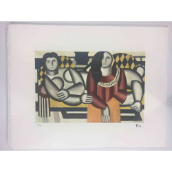Fernand Léger Litografía off set 50x65 cm certificada