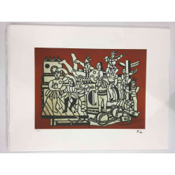 Fernand Léger Litografía off set 50x65 cm certificada