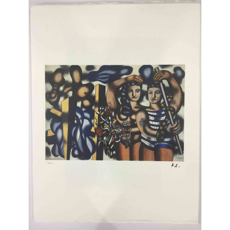 Fernand Léger Litografía off set 50x65 cm certificada