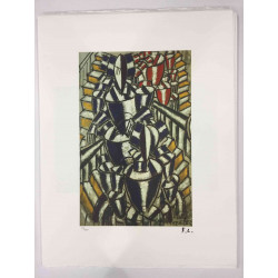 Fernand Léger Litografía off set 50x65 cm certificada