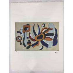 Fernand Léger Litografía off set 50x65 cm certificada
