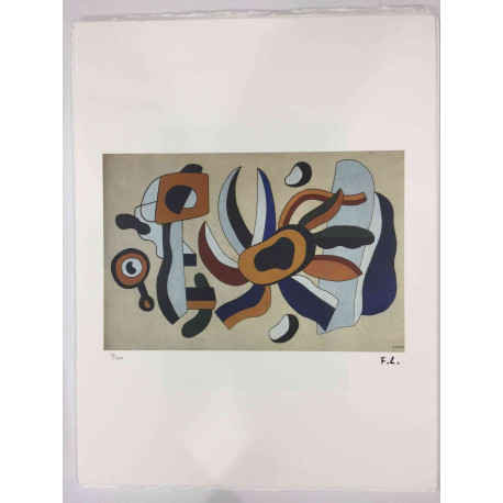 Fernand Léger Litografía off set 50x65 cm certificada