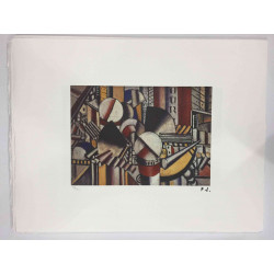 Fernand Léger Litografía off set 50x65 cm certificada