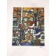 Fernand Leger Off set lithograph cm 50x65 certified