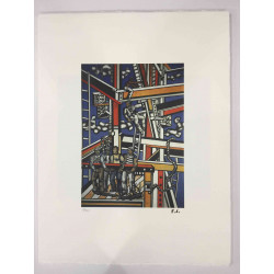 Fernand Léger Litografía off set 50x65 cm certificada