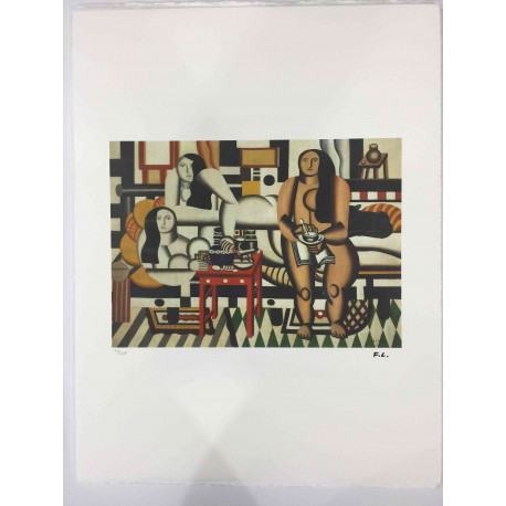 Fernand Leger Litografia off set 50x65 cm certificat