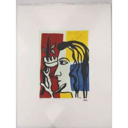 Fernand Léger Litografía off set 50x65 cm certificada