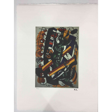 Fernand Léger Litografía off set 50x65 cm certificada