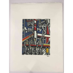 Fernand Léger Litografía off set 50x65 cm certificada