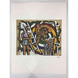 Fernand Léger Litografía off set 50x65 cm certificada
