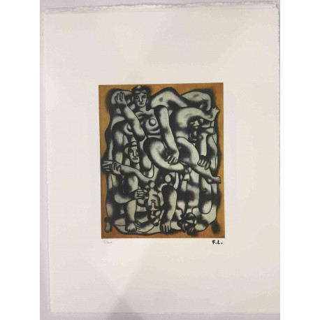Fernand Léger Litografía off set 50x65 cm certificada