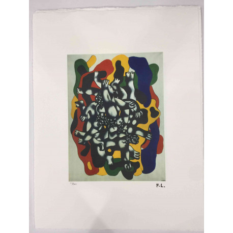Fernand Léger Litografía off set 50x65 cm certificada