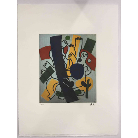 Fernand Léger Litografía off set 50x65 cm certificada