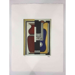 Fernand Léger Litografía off set 50x65 cm certificada