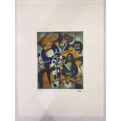 Fernand Léger Litografía off set 50x65 cm certificada