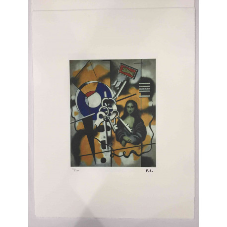 Fernand Léger Litografía off set 50x65 cm certificada