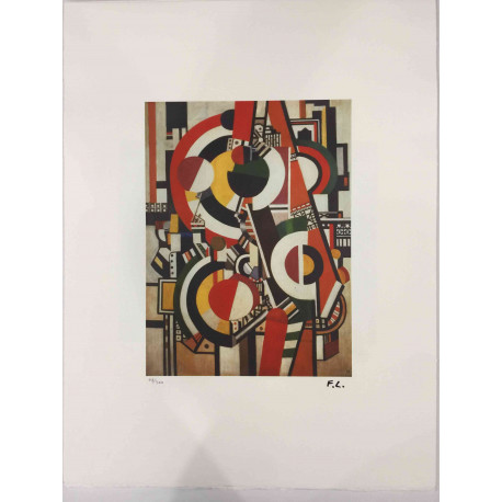 Fernand Léger Litografía off set 50x65 cm certificada