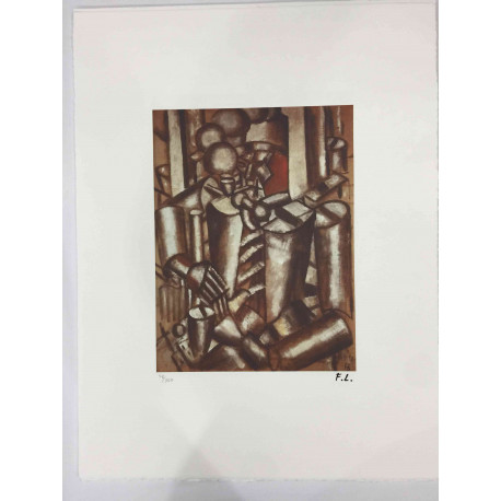 Fernand Léger Litografía off set 50x65 cm certificada