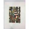 Fernand Leger 50x65 cm-ko litografia-sorta ziurtatua