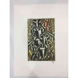 Fernand Léger Litografía off set 50x65 cm certificada