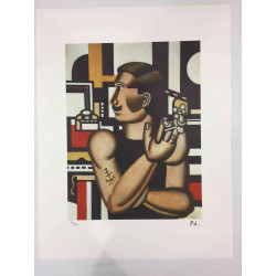 Fernand Léger Litografía off set 50x65 cm certificada