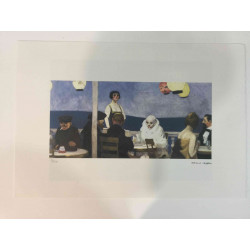 Edward Hopper Off set lithograph cm 57x38 certified