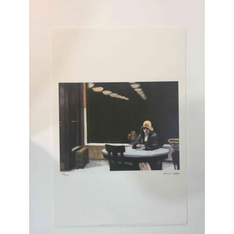 Edward Hopper Off set lithograph cm 57x38 certified