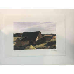 Edward Hopper Off set lithograph cm 57x38 certified