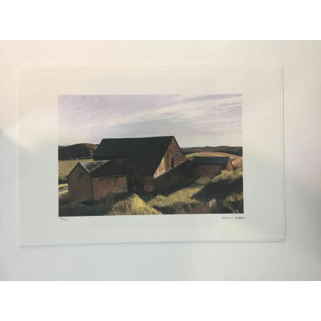 Edward Hopper Off set lithograph cm 57x38 certified