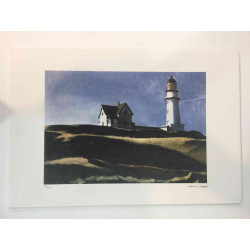 Edward Hopper Off set lithograph cm 57x38 certified