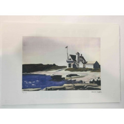 Edward Hopper Off set lithograph cm 57x38 certified