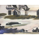Edward Hopper Off set lithograph cm 57x38 certified