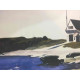 Edward Hopper Off set lithograph cm 57x38 certified