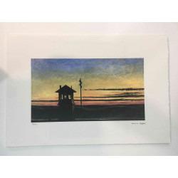 Edward Hopper Off set lithograph cm 57x38 certified