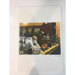 Edward Hopper Off set lithograph cm 57x38 certified
