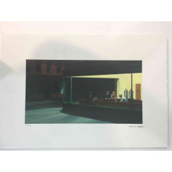 Edward Hopper Off set lithograph cm 57x38 certified