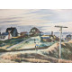Edward Hopper Off set lithograph cm 57x38 certified