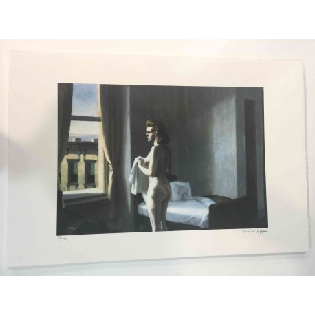 Edward Hopper Off set lithograph cm 57x38 certified