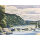 Edward Hopper Off set lithograph cm 57x38 certified