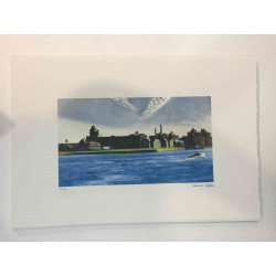 Edward Hopper Off set lithograph cm 57x38 certified