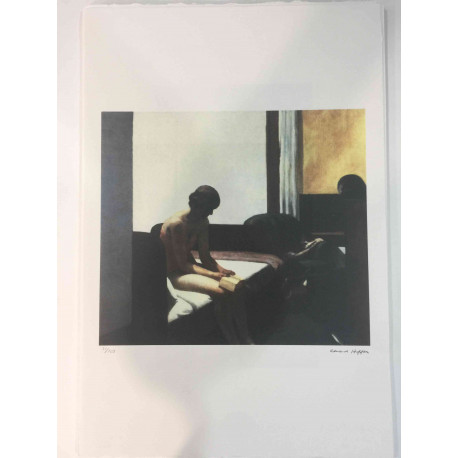Edward Hopper Off set lithograph cm 57x38 certified