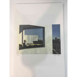 Edward Hopper Off set lithograph cm 57x38 certified