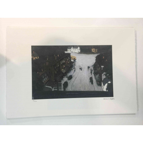 Edward Hopper Off set lithograph cm 57x38 certified