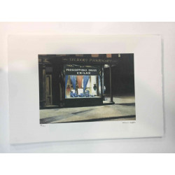 Edward Hopper Off set lithograph cm 57x38 certified