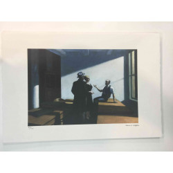 Edward Hopper Off set lithograph cm 57x38 certified