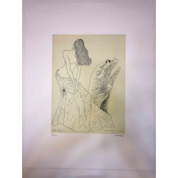 Litografia Man Ray Off set certifikovaná 50x65 cm