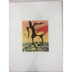 Man Ray Off set litografía 50x65 cm certificada