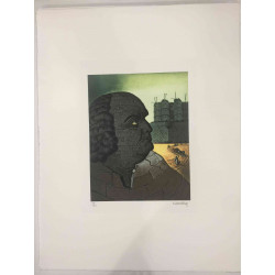 Man Ray Off set lithograph cm 50x65 certified