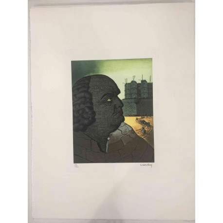 Man Ray Off set lithograph cm 50x65 certified