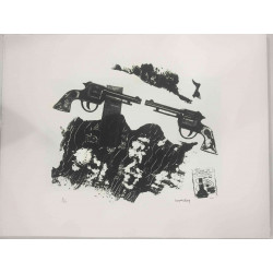 Litografia Man Ray Off set certifikovaná 50x65 cm